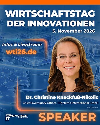 Wer seine Daten und Technologien selbst kontrolliert, bleibt handlungsfähig. Dr. Christine Knackfuß-Nikolic, Chief... Wer seine Daten und Technologien selbst kontrolliert, bleibt handlungsfähig. Dr. Christine Knackfuß-Nikolic, Chief...